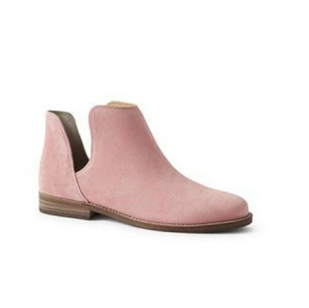 Lands' End Womens Split Ankle Booties